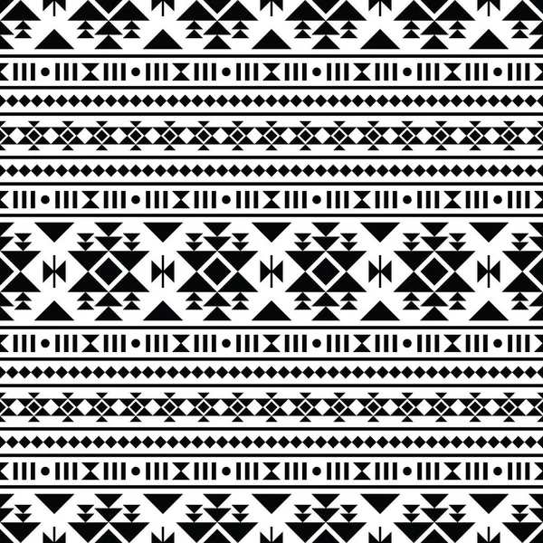 Tribal Indígena Padrão Retro Sem Costura Estilo Decorativo Abstrato Padrão — Vetor de Stock