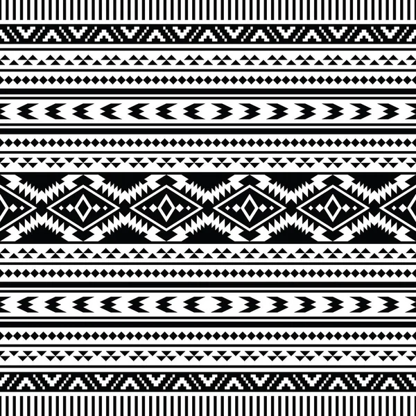 Indianische Mustergestaltung Stammesstil Der Navajo Azteken Nahtloses Design Ethnischer Muster — Stockvektor