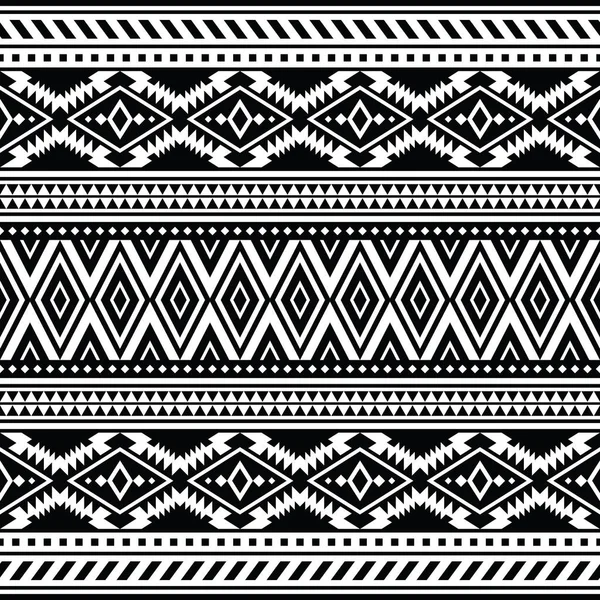 Ethnische Mustergestaltung Des Nahtlosen Stammes Der Navajo Indianischer Geometrischer Vektor — Stockvektor