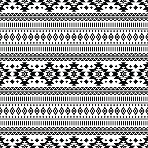 Azteken Und Navajo Stammesvektor Illustration Nahtloses Ethnisches Muster Design Für — Stockvektor