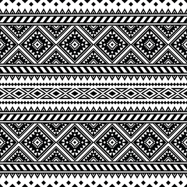 Azteken Stammesgeometrie Abstraktes Design Für Textile Und Dekorative Nahtlose Ethnische — Stockvektor
