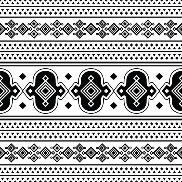 Индейский Этнический Рисунок Печати Декорирования Ткани Иллюстрация Традиционных Мотивов Бесшовный — стоковый вектор