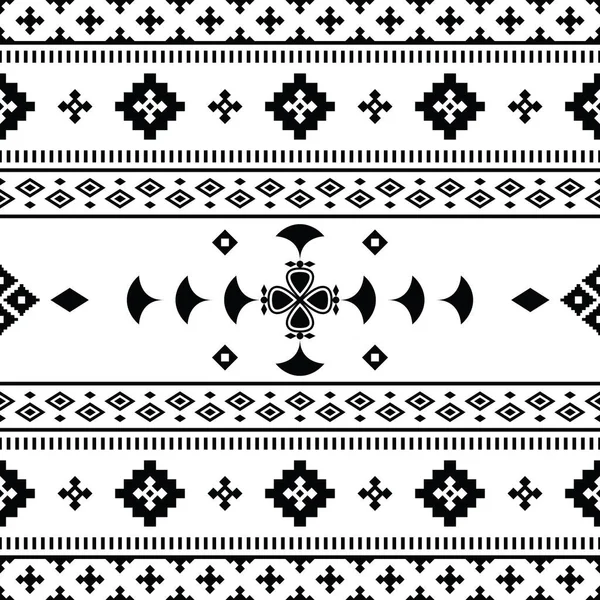 Etniczna Abstrakcja Geometryczna Bezszwowe Wzornictwo Rdzennych Amerykanów Tkanin Dekoracji Ilustracja — Wektor stockowy