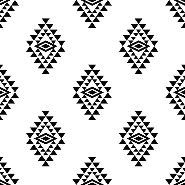 기하학적 원활한 패턴입니다 아즈텍과 나바호 스타일의 네이티브 양탄자 배경을 디자인 — 스톡 벡터