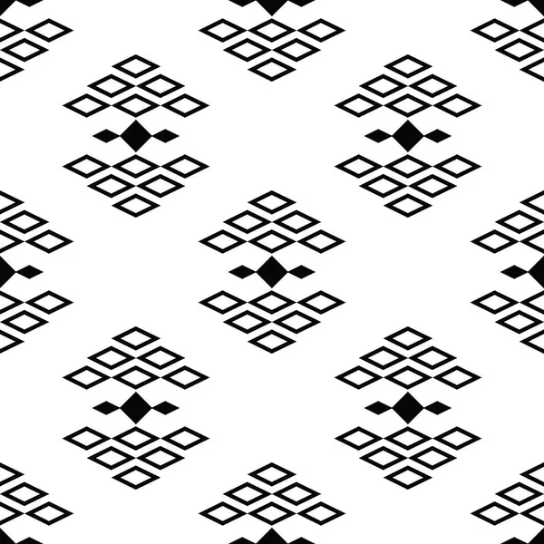 원활한 패턴입니다 원주민 부족과 복고풍 양탄자 배경을 디자인 — 스톡 벡터