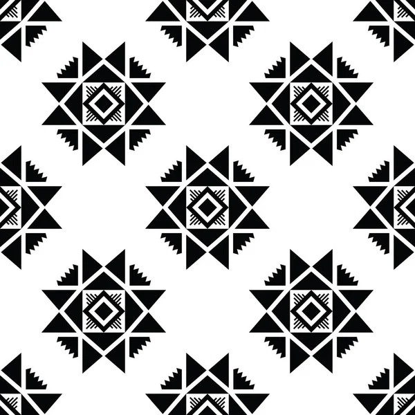 인쇄를위한 기하학적 원활한 패턴입니다 Aztec과 Navajo 스타일 템플릿 양탄자 배경을 — 스톡 벡터