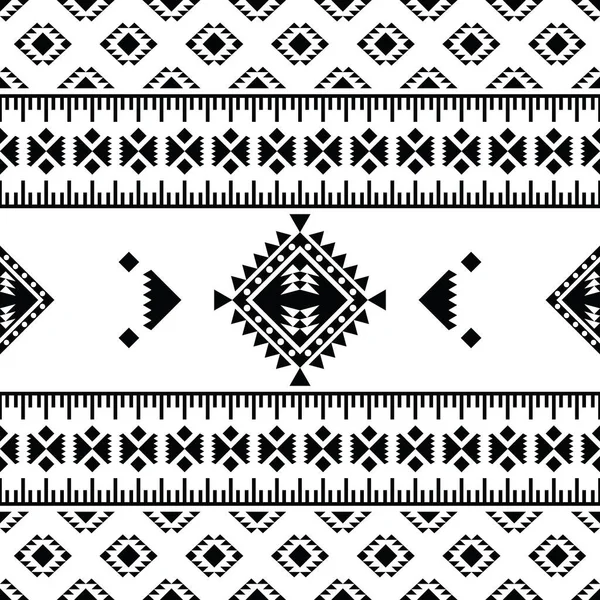 Tribal Bakgrund Design Med Abstrakta Geometriska Former Sömlöst Etniskt Mönster — Stock vektor
