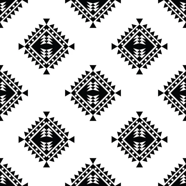 Patrón Repetición Tribal Sin Costuras Con Forma Geométrica Vector Abstracto — Archivo Imágenes Vectoriales