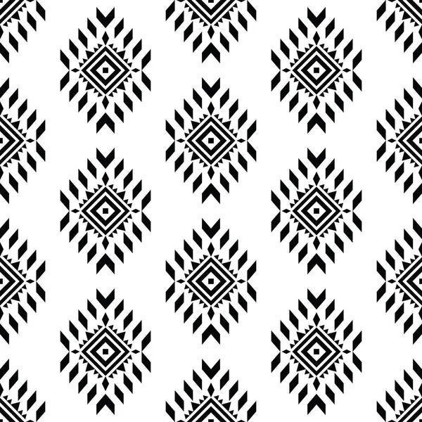 Décoration Tribale Géométrique Avec Motif Répétition Sans Couture Style Ethnique — Image vectorielle