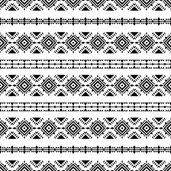Tribal Achtergrond Ontwerp Met Streep Abstract Geometrisch Naadloos Patroon Azteekse — Stockvector