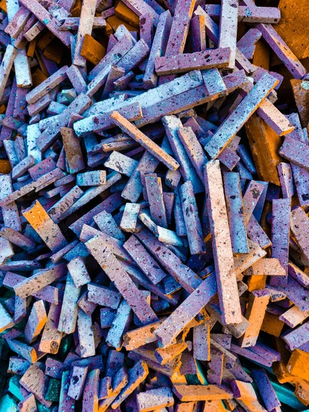 stock image waste of beautiful cutting stones with textures