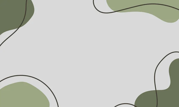 Çerçeveli yeşil doğa minimalist arkaplan