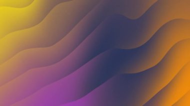 Mor donanma sarı ve turuncu dalgalar. Soyut, pürüzsüz hareket arkaplanı.