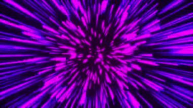 Neon mor parlayan yıldızlar soyut arkaplan dikişsiz vj döngüsü