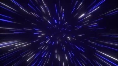 Neon mavisi, parlak, soyut, dikişsiz vj döngü arkaplanına dönüşür