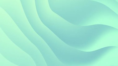 Yeşil adaçayı rengi dokusu dalgaları soyut, pürüzsüz hareket arkaplanı