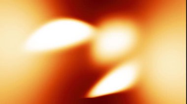 Bulanık turuncu, kahverengi ve beyaz şekiller animasyon soyut döngü arka planı