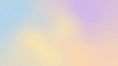 Sarı şeftali bebek mavisi ve lavanta mavisi pastel renk gradyanı kusursuz hareket arkaplanı