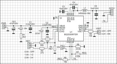 Elektronik bir cihazın vektör elektrik şeması. Çevresel aygıtların denetleyiciye bağlantısı. Şebeke ile elektrik arkaplanı. Elektronik bileşenlerin ve iletkenlerin deseni.