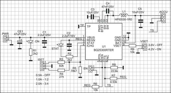 Elektronik bir cihazın vektör elektrik şeması. Çevresel aygıtların denetleyiciye bağlantısı. Şebeke ile elektrik arkaplanı. Elektronik bileşenlerin ve iletkenlerin deseni.