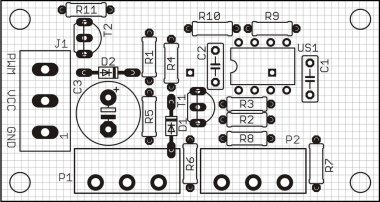 Elektronik cihazın basılı devre kartına radyo elementlerinin (temas yastıkları ve koltukları) yerleştirilmesi. Bir pcb 'nin vektör mühendislik çizimi. Izgaralı elektrik arkaplanı. 