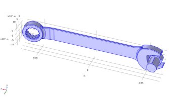 Investigation of properties of the wrench and bolt model. 3D modeling and analysisusing computer aided design system. clipart