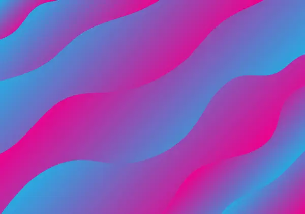 Arka planda soyut dalga gradyan deseni pembe ve mavi. Vektör grafik çizici.