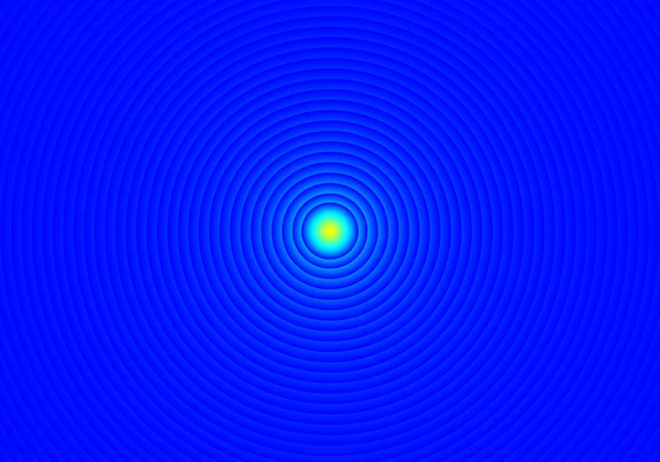青い背景に抽象的な円の層 ベクトルグラフィックイラスト — ストックベクタ