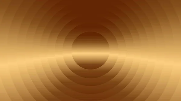 Абстрактний Круговий Візерунок Золотий Металевий Фон Векторна Графічна Ілюстрація — стоковий вектор