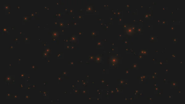 Siyah arkaplanda soyut kırmızı parlak ışık. Vektör grafik illüstrasyonu.