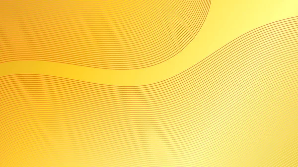 Soyut çizgiler sarı arkaplanda kırmızı ışık efekti. Vektör grafik illüstrasyonu.