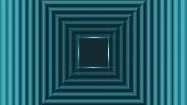 Abstraktes Quadratisches Linienmuster Auf Blauem Hintergrund Vektorgrafische Illustration — Stockvektor