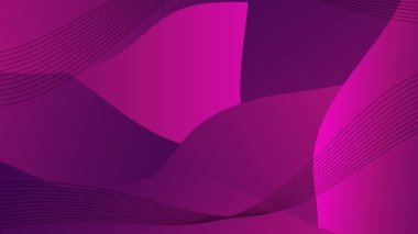 Soyut sıvı şekli ve arka planda mor çizgiler. Vektör grafik illüstrasyonu.