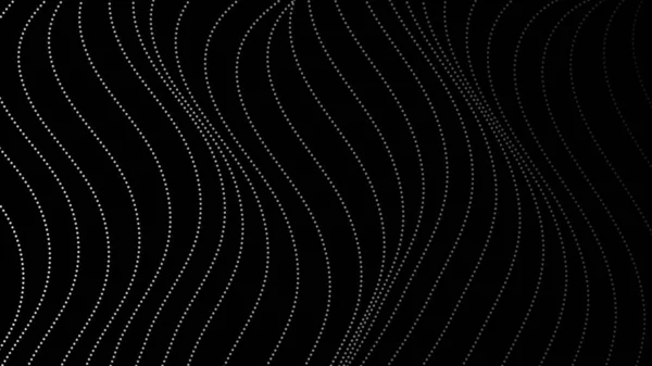 Αφηρημένες Κυματικές Γραμμές Καμπύλη Κίνηση Μαύρο Φόντο Εικονογράφηση Διανύσματος — Διανυσματικό Αρχείο