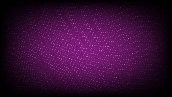 抽象的未来主义概念在黑暗背景下闪耀紫色圆点几何元素 矢量图形说明 — 图库矢量图片