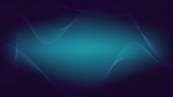 Technologie Abstraite Concept Futuriste Numérique Brillant Bleu Sur Fond Sombre — Image vectorielle