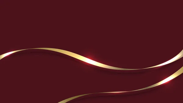 Soyut kurdele çizgileri, arka planda parlayan ışık efekti olan elementler. Vektör grafik illüstrasyonu.