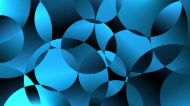 Arka planda soyut rastgele çember büyüklüğünde neon renkler. Vektör grafik illüstrasyonu.