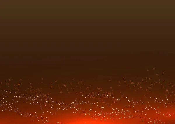 Étoiles Dorées Pailletées Abstraites Éléments Lumineux Avec Une Lumière Brillante — Image vectorielle