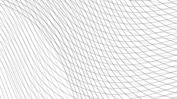 Abstraktní Černý Vzor Čar Bílém Pozadí Vektorová Grafika — Stockový vektor