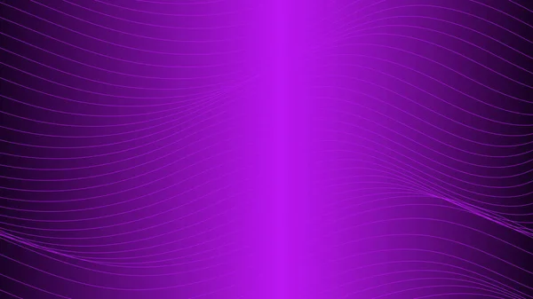 アブストラクト技術未来的な概念波線は紫の背景に動的粒子パターンを示す ベクトルグラフィックイラスト — ストックベクタ