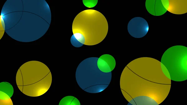 Abstrakt Cirkel Form Färger Med Ljus Mörk Bakgrund Vektor Grafisk — Stock vektor