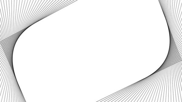 Modèle Abstrait Noir Lignes Sur Fond Blanc Illustration Graphique Vectorielle — Image vectorielle
