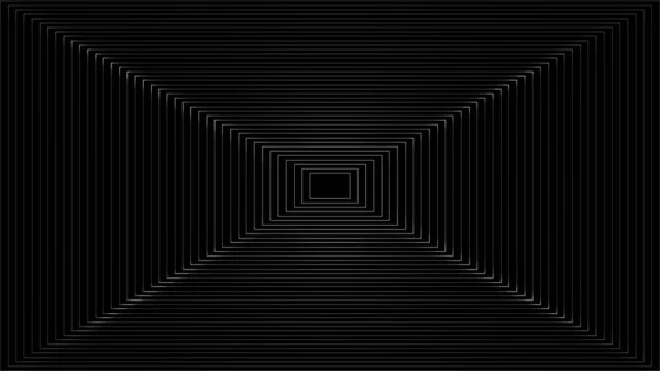 Abstraktes Quadratisches Linienmuster Auf Schwarzem Hintergrund Vektorgrafische Illustration — Stockvektor