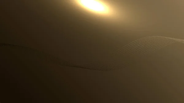 Tecnología Abstracta Futurista Líneas Oro Elementos Con Luz Brillante Sobre — Vector de stock