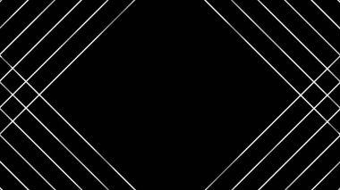 Koyu siyah üçgen şekilli soyut çizgiler arka planda çakışıyor. Vektör grafik illüstrasyonu