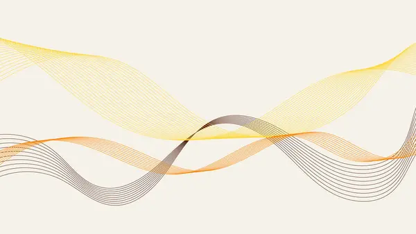 Ефект Освітлення Абстрактних Хвилястих Ліній Білому Тлі Векторна Графічна Ілюстрація — стоковий вектор