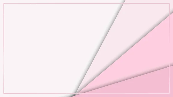 Fond Abstrait Rayures Roses Motif Diagonal Avec Cadre Sur Fond — Image vectorielle