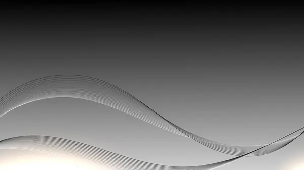 Abstrato Preto Branco Onda Forma Elementos Linhas Com Efeito Luz —  Vetores de Stock