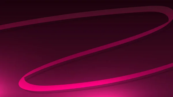 Ruban Abstrait Forme Onde Rouge Luxe Avec Effet Lumineux Sur — Image vectorielle